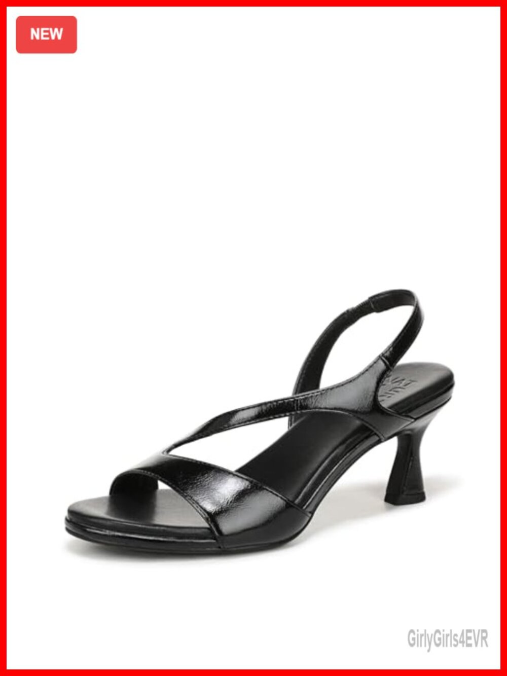 Naturalizer Joriana Strappy Slip On Heeled Dress Sandal Synthetic